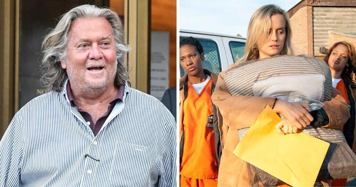 Steve Bannon will serve his prison sentence in the Danbury facility that inspired the series 'Orange Is the New Black' (Getty Images, Orange Is The New Black/X)