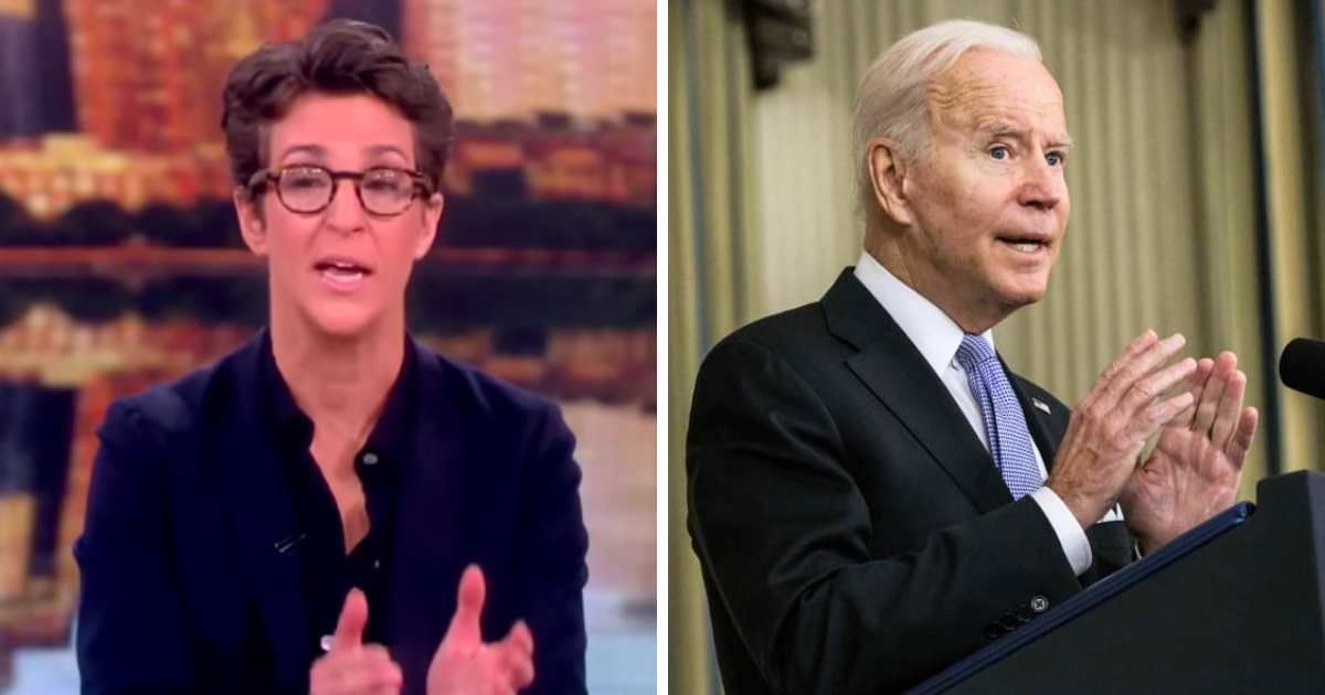 Rachel Maddow gushed that President Joe Biden has a 'very, very strong record' (ABC, Getty Images)