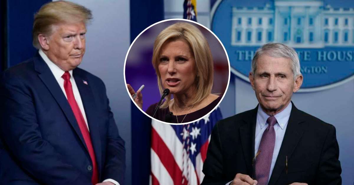 Dr Anthony Fauci claimed former president Donald Trump promoted hydroxychloroquine as his Covid fix after Fox News host Laura Ingraham's endorsement of the drug (Getty Images)