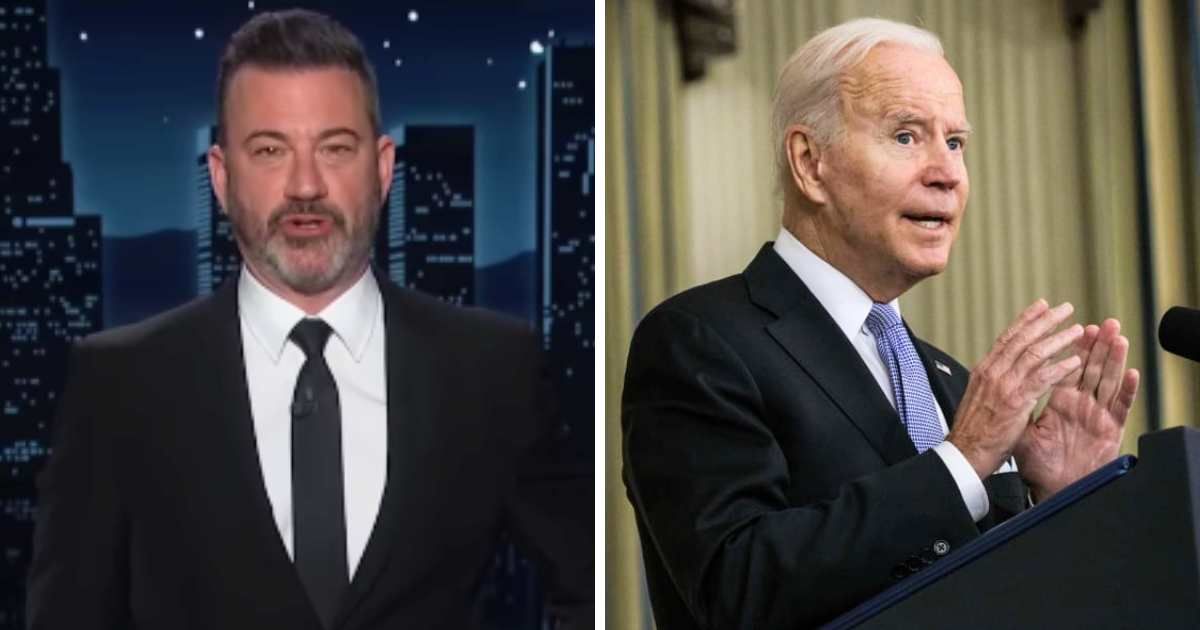 Jimmy Kimmel tried to refute a viral video surrounding President Joe Biden (Jimmy Kimmel Live/YouTube, Getty Images)