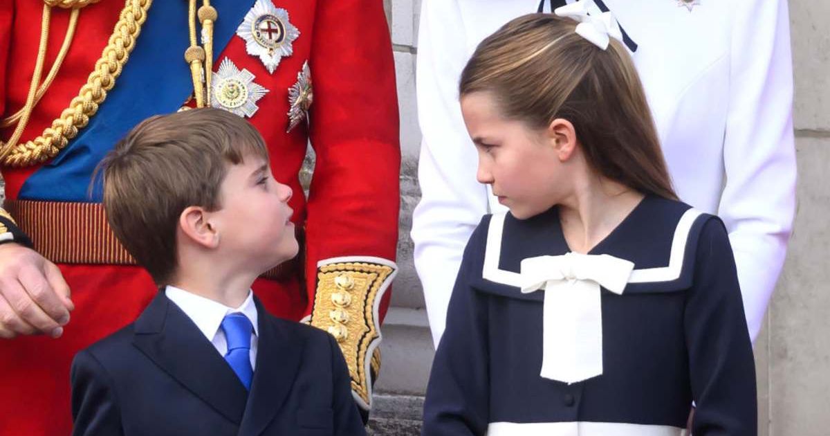 Princess Charlotte seemed to tell Prince Louis to stop dancing at Trooping the Color (Karwai Tang/WireImage)