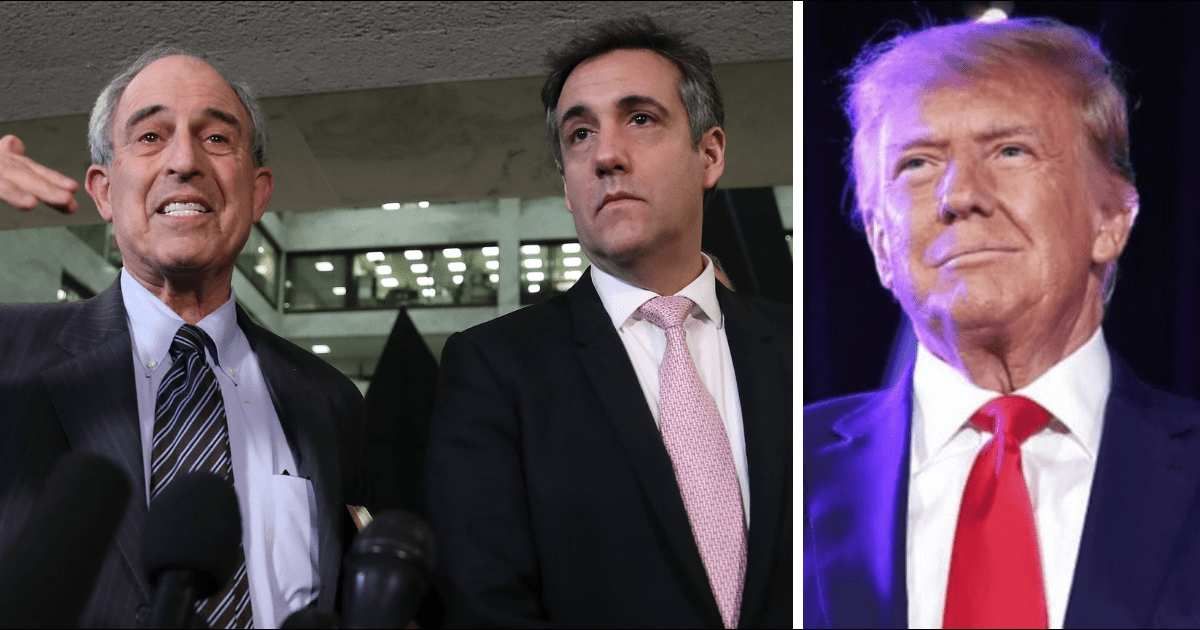 (L-R) Lanny Davis, former lawyer for Michael Cohen, said Donald Trump should be pardoned (Getty Images)