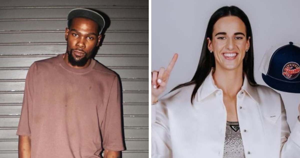 Kevin Durant has opened up on Caitlin Clark’s omission from Paris Olympics roster (@easymoneysniper, @caitlinclark22/Instagram)