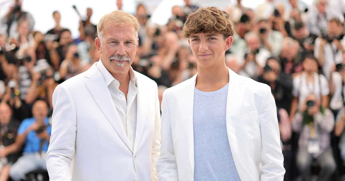 Kevin Costner's teen son Hayes Costner made his acting debut in 'Horizon: An American Saga' (Neilson Barnard/Getty Images)