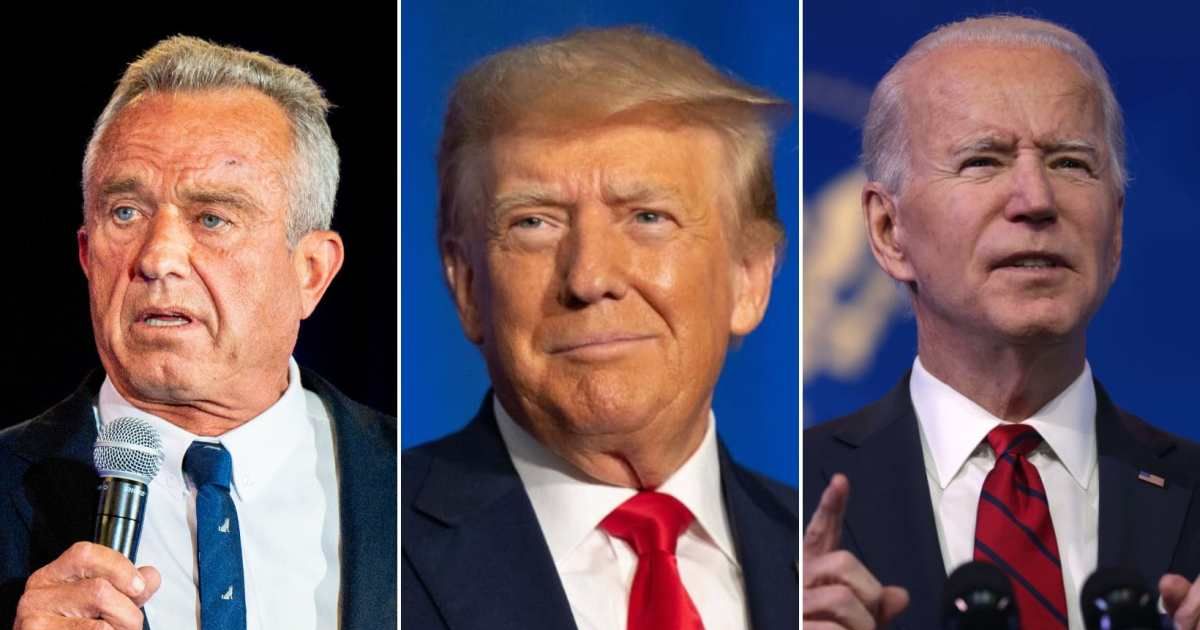 Robert F Kennedy Jr's presidential campaign received $2.6 million in funds in May, a sum that was much less than that of Donald Trump and Joe Biden (Getty Images)