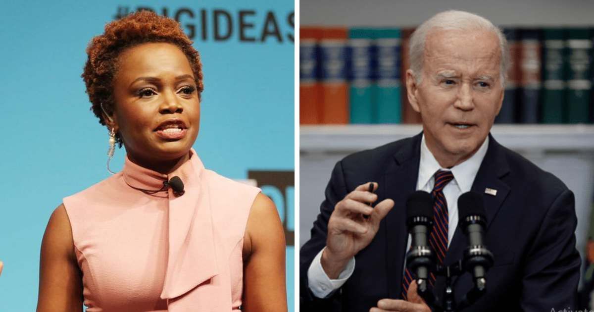 Karine Jean-Pierre slams viral videos of Joe Biden's public gaffes as 'cheap fake' (Getty Images)