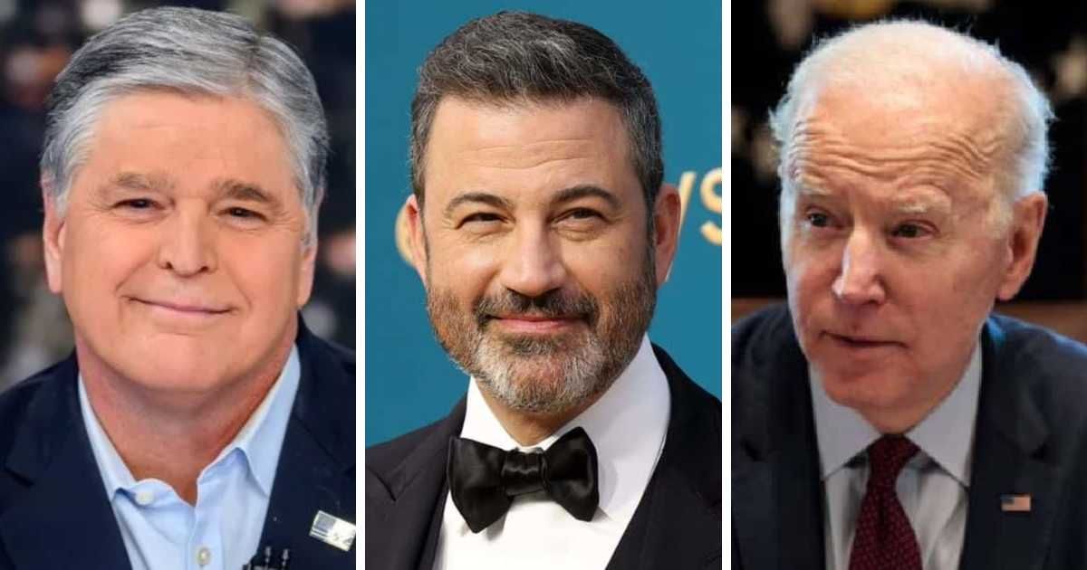 Jimmy Kimmel pretended to agree with Fox News’ Sean Hannity over testing for performance enhancing drugs at the first Biden-Trump debate (Getty Images; Fox News)