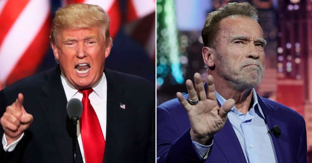 Donald Trump and Arnold Schwarzenegger once shared a close bond, with the ex-president being a political supporter and donor of the former California governor (Getty Images)