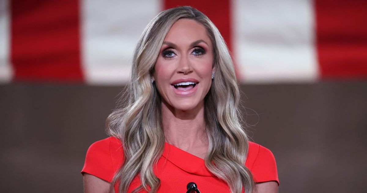 Lara Trump, the co-chair of the Republican National Committee, along with other officials, advocated for election integrity in Pennsylvania on Tuesday, June 18 (Getty Images)
