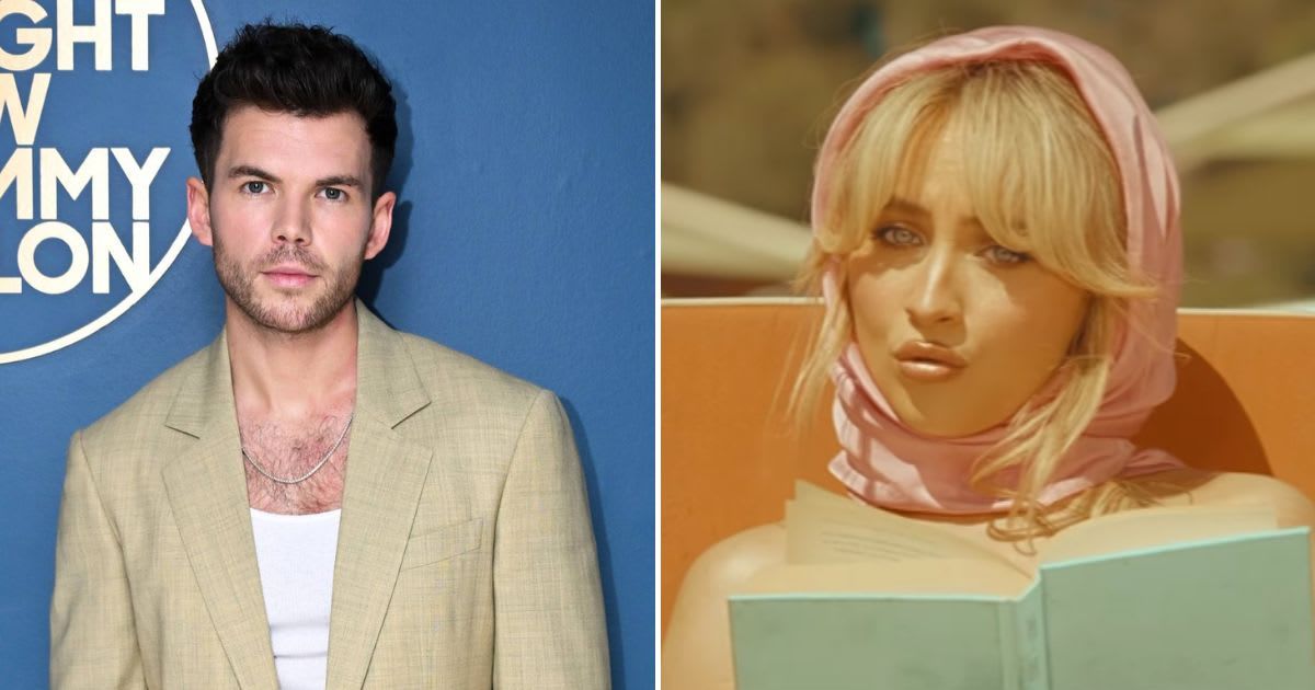 Luke Newton recited Sabrina Carpenter's 'Espresso' on 'Tonight Show' (The Tonight Show Starring Jimmy Fallon/Facebook, Sabrina Carpenter - Espresso/YouTube)
