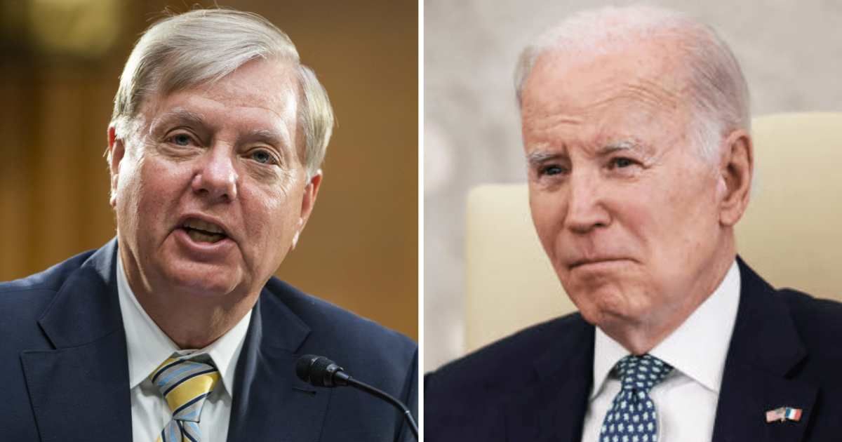 Lindsey Graham slammed by social media users for calling President Joe Biden a 'felon' (Getty Images)