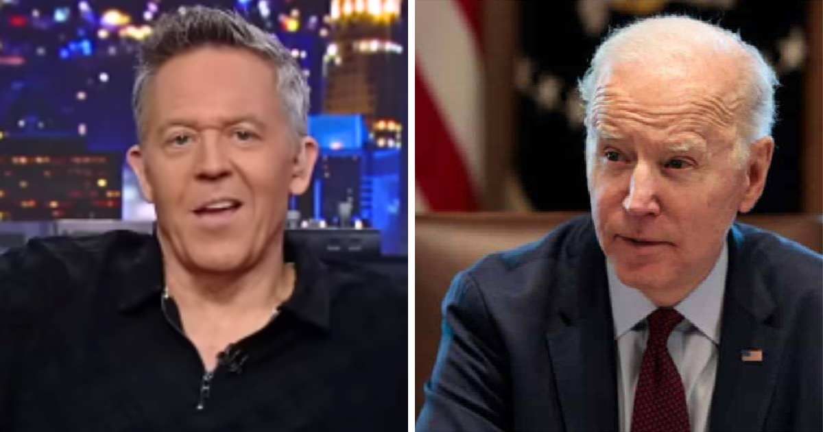 Greg Gutfeld criticized the left-leaning media for trying to cover up President Joe Biden's rapidly declining mental acuity (Fox News, Getty Images)