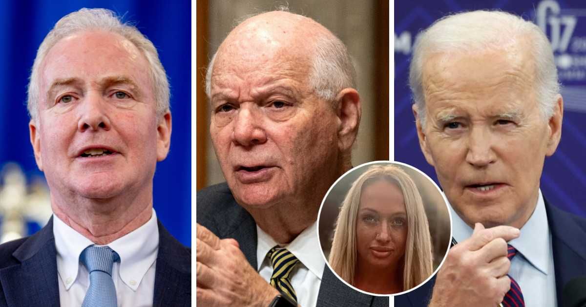 Senators Chris Van Hollen and Ben Cardin supported Joe Biden's border policies regardless of agreeing that the US immigration system is 'broken' (Getty Images, Facebook)