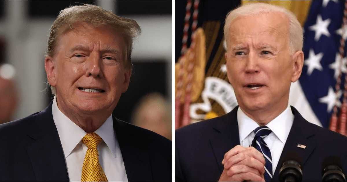 Donald Trump decried the Fox News poll that indicated he's trailing Joe Biden nationally (Getty Images)