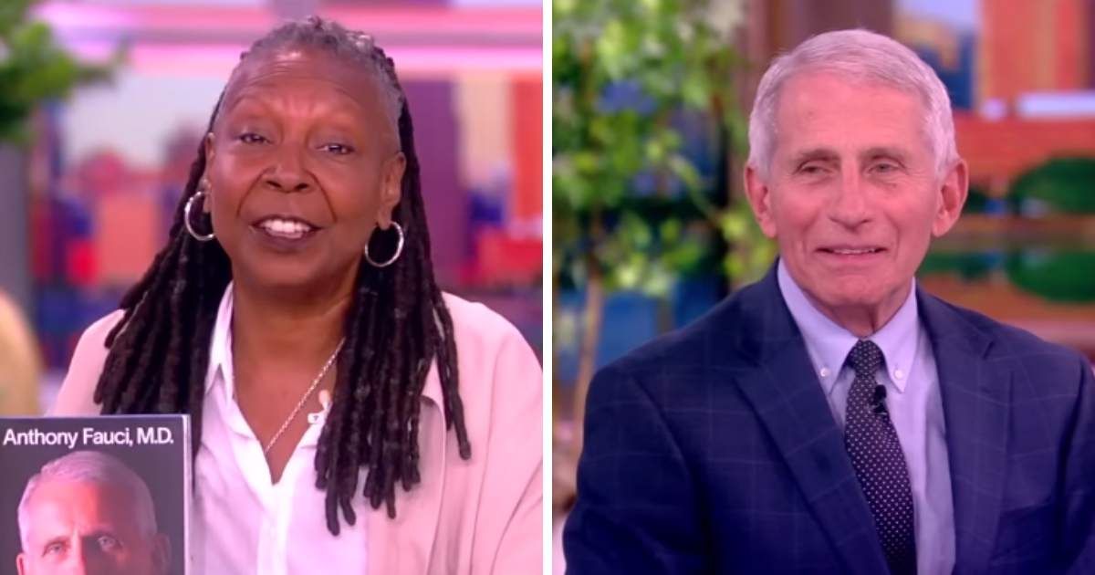 Dr Anthony Fauci was lavishly praised by Whoopi Goldberg on ABC's 'The View' (ABC)
