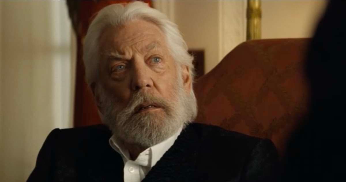 Donald Sutherland as President Snow in 'The Hunger Games' (Lionsgate)