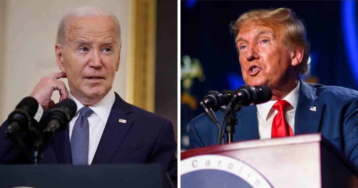 President Joe Biden raised $85 million in May, trailing behind Donald Trump's $141 million (Chip Somodevilla, Melissa Sue Gerrits/Getty Images)