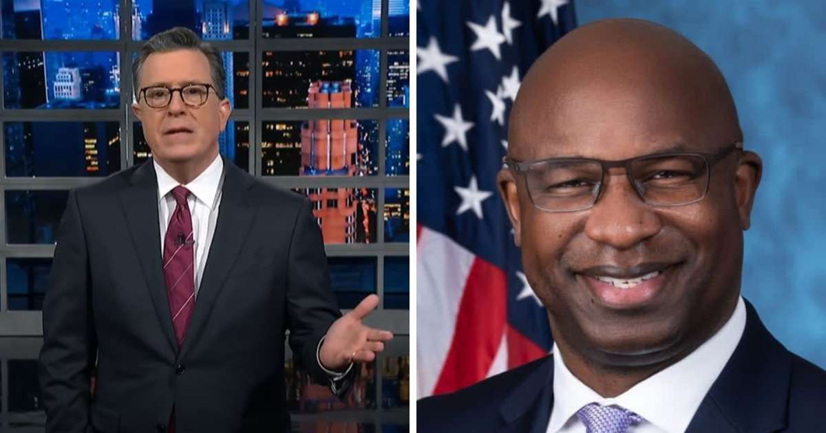 During an interview with Stephen Colbert, Congressman Jamaal Bowman revealed feeling emotionally distressed in his primary campaign (Late Show with Stephen Colbert, @repbowman/Facebook)