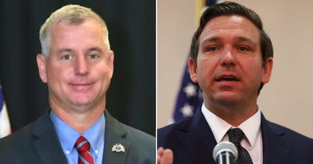 Former top law enforcement official in Florida, Shane Desguin, accused Governor Ron DeSantis and his top aides of forcing him into retirement (LinkedIn, Getty Images)