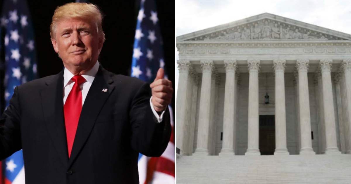 The US Supreme Court upheld a tax on foreign investments that was included in the 2017 tax cut law signed by former President Donald Trump (Getty Images)