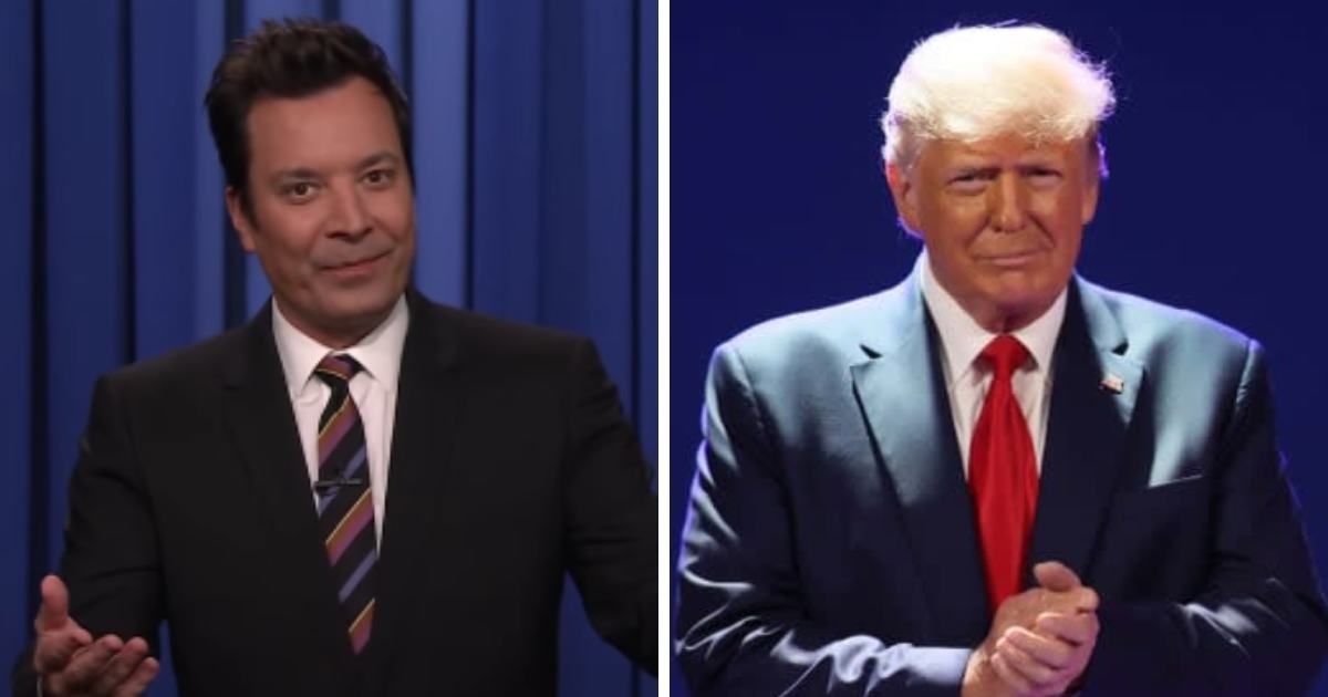 Jimmy Fallon envisioned Donald Trump in an alternative lifestyle (@fallontonight/Youtube; Getty Images)