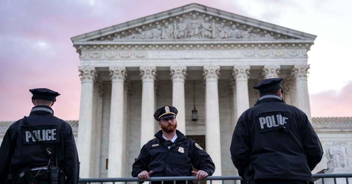 The Supreme Court ruled 8-1 that temporarily disarming individuals found to pose a credible threat to the physical safety of another is consistent with the Second Amendment (Getty Images)