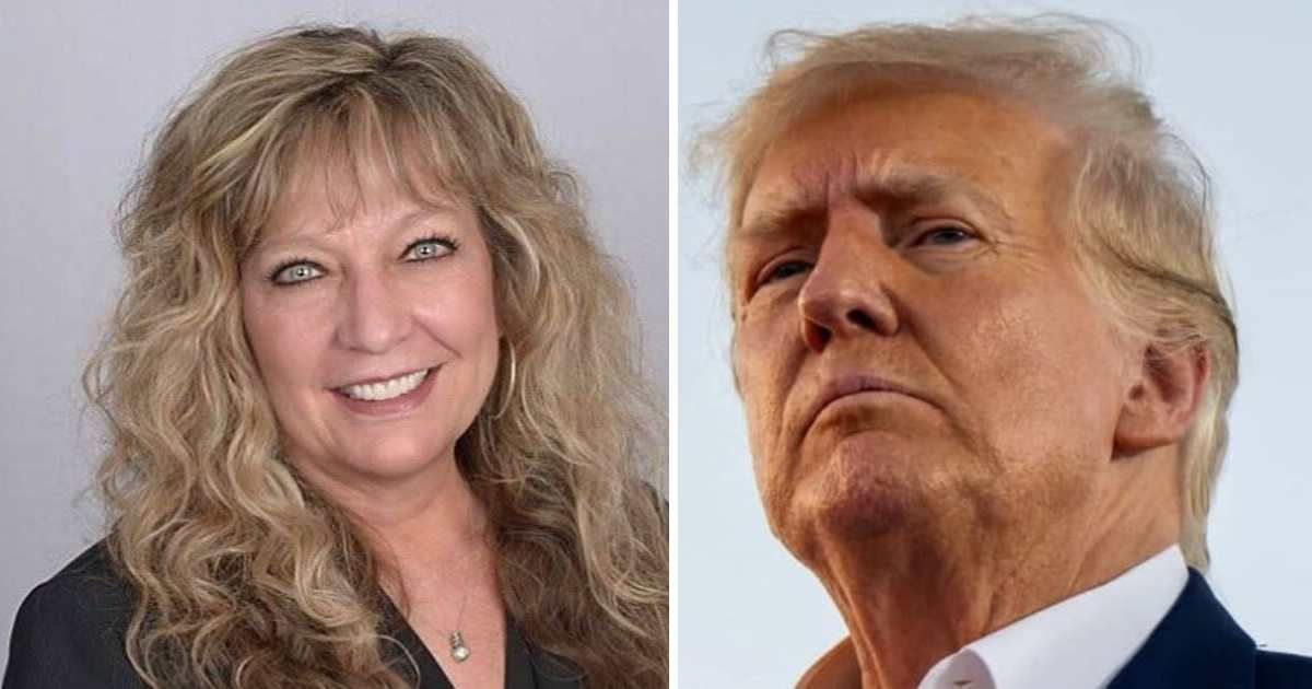 Judge Mary Kay Holthus dismissed charges against six Republicans for falsely declaring Donald Trump winner in 2020 (Facebook/ Mary K Holthus, Getty Images)