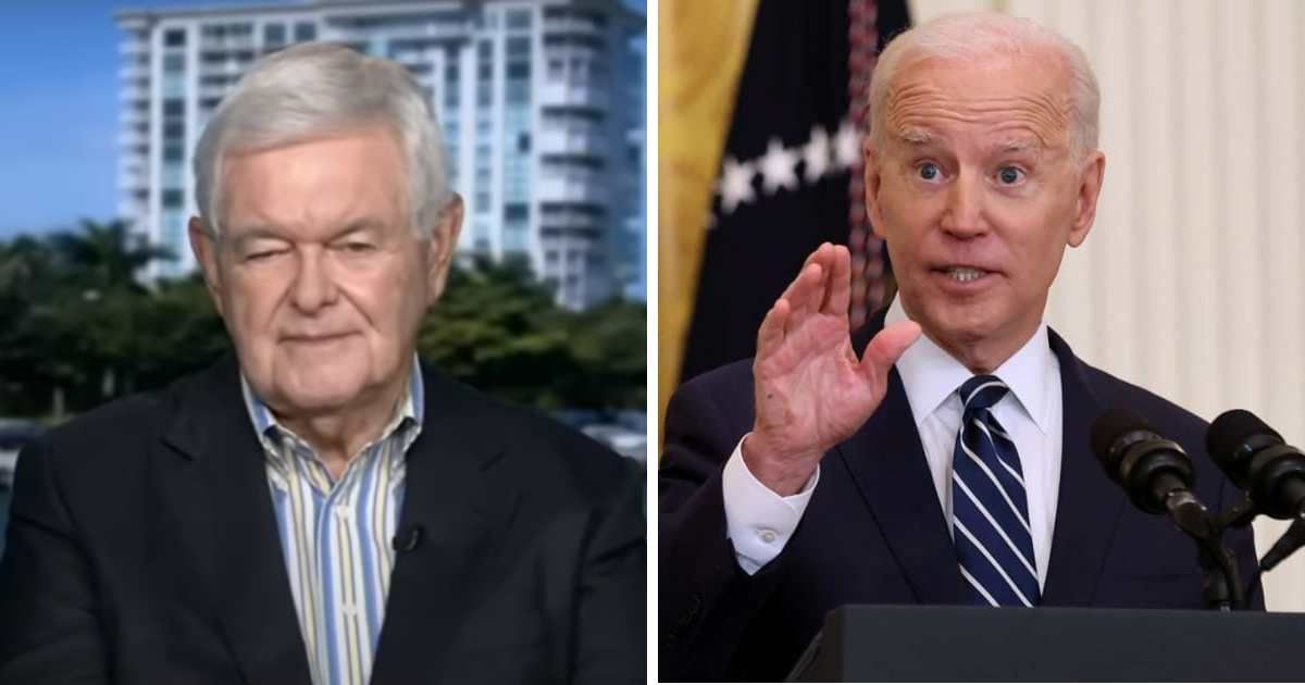 Newt Gingrich said Joe Biden has 'huge cognitive problems' (Getty Images)