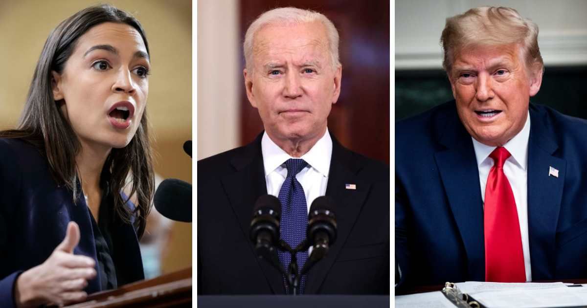 Alexandria Ocasio-Cortez rallied for President Joe Biden and blasted Donald Trump during a Nevada event (Getty Images)