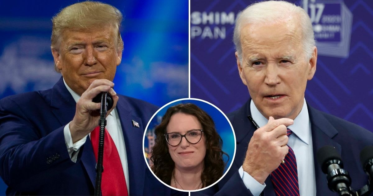 Political analyst Maggie Haberman claimed in an interview with CNN that Donald Trump's team is 'not underestimating' President Joe Biden for their upcoming presidential debate (Getty Images, CNN/YouTube)