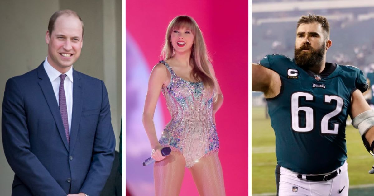 Prince William and Jason Kelce were among the attendees at Taylor Swift's London concert (Getty Images)