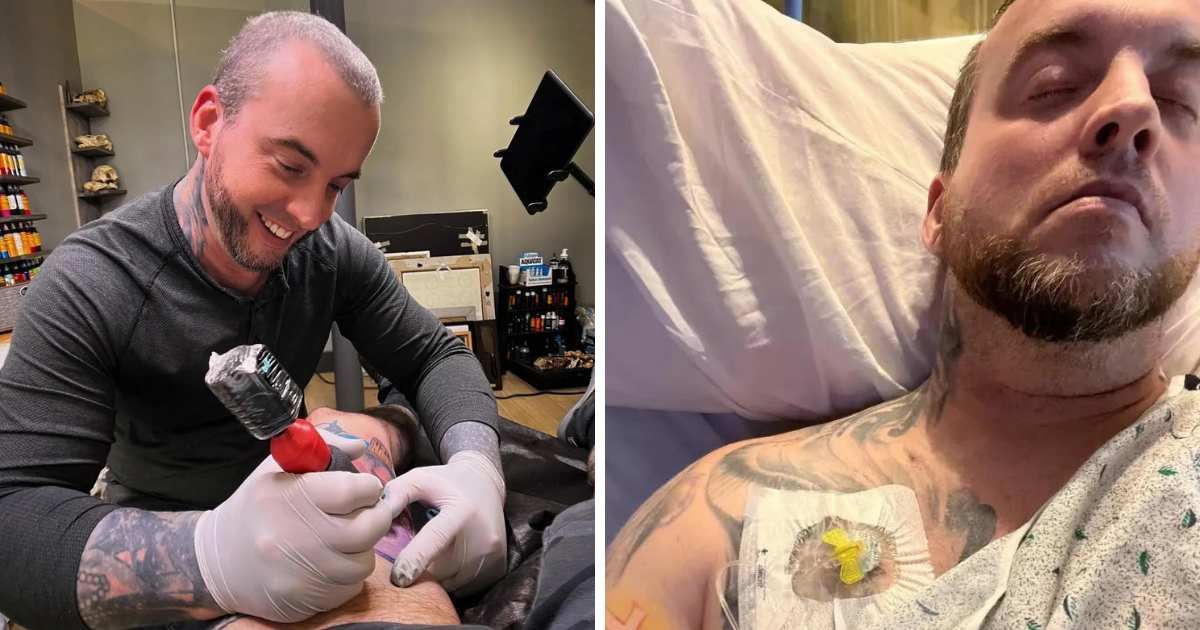 Ryan Hadley said he'll be 'signing off very soon forever' after his cancer treatment failed to yield desired results (@ryanhadleytattoo/Instagram)
