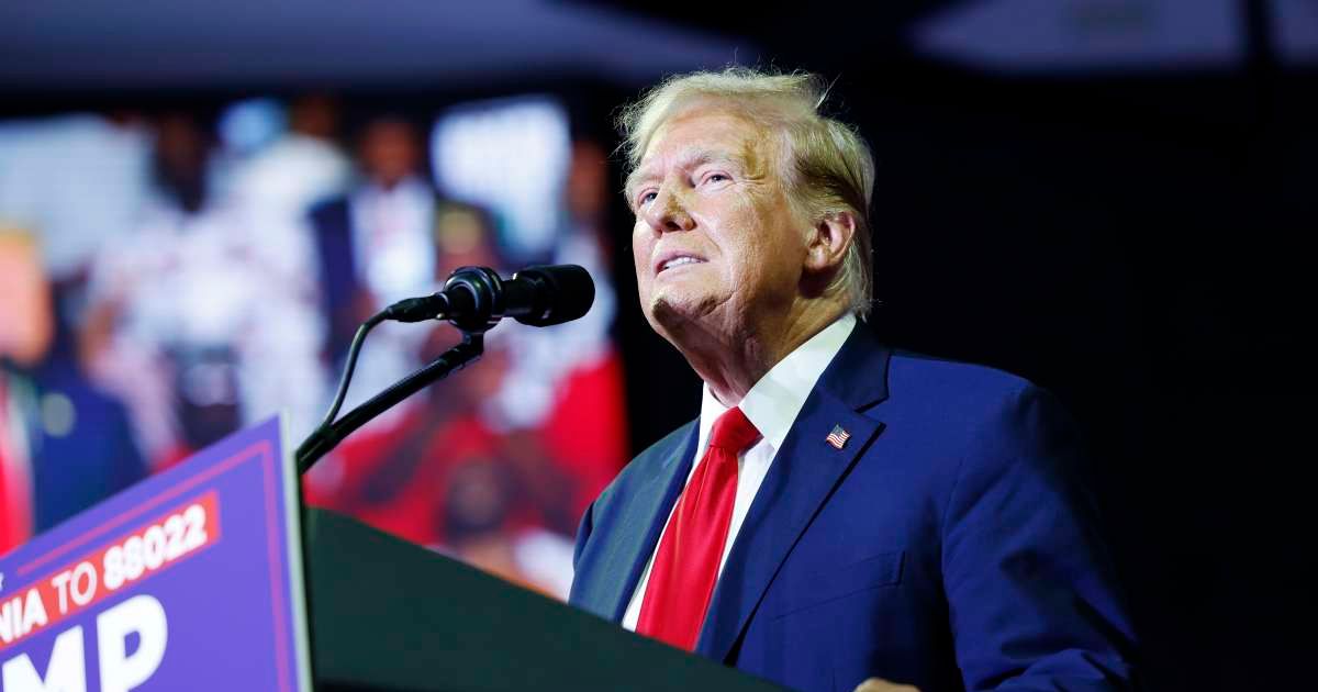 During Trump's speech at Pennsylvania rally, several stands remained empty at the venue (Anna Moneymaker/Getty Images)