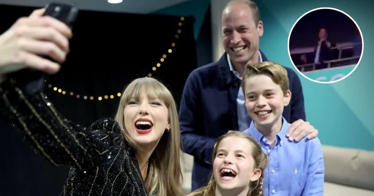 The 42-year-old Prince of Wales, William, was present at Taylor Swift's concert during the Eras Tour in London (@princeandprincessofwales/Instagram, TheTodayShow on X)