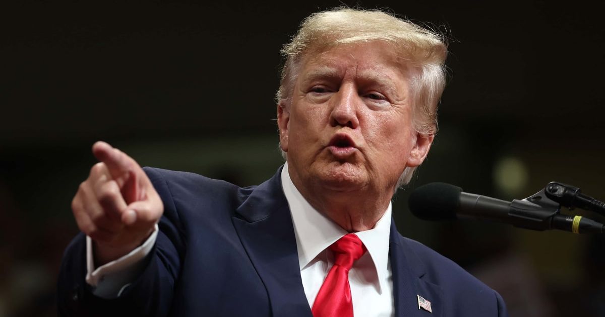 Donald Trump appeared to have confused different stories while giving shout-out to Barry Loudermilk during Faith and Freedom Coalition (Getty Images)
