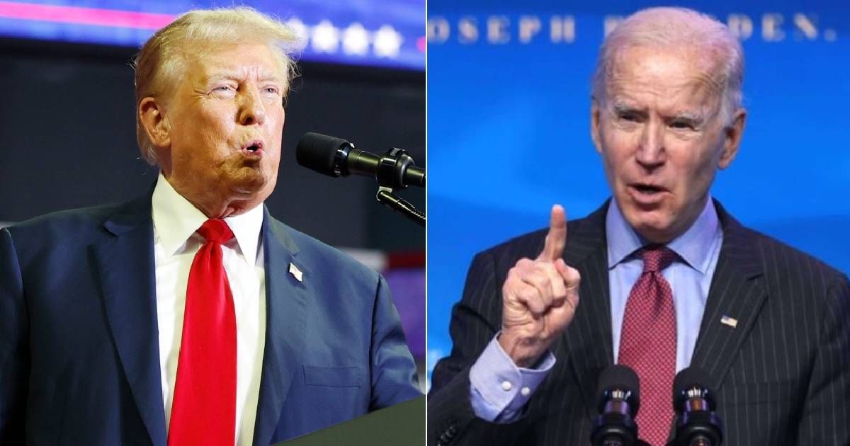 Donald Trump strongly criticized the Biden administration for the ongoing crisis at the US-Mexico border (Getty Images)