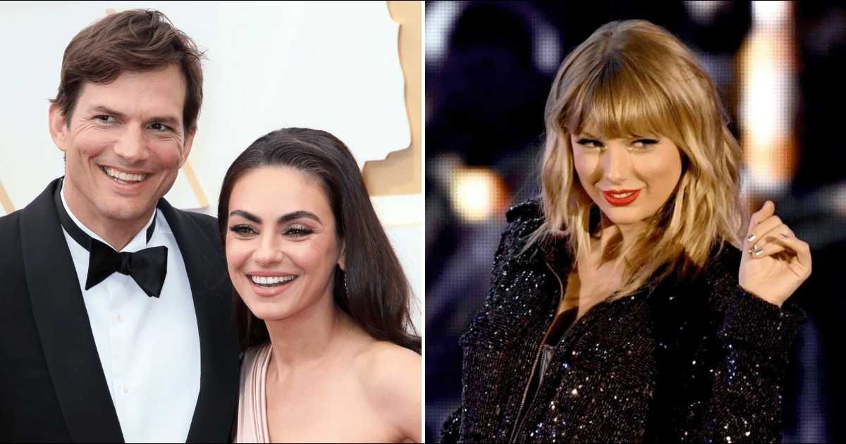 Video captured lovely moment of Mila Kunis and Ashton Kutcher at Taylor Swift's Eras Tour (Getty Images)