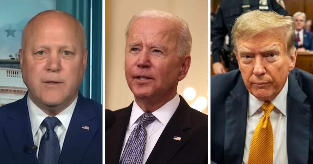 Joe Biden's campaign co-chair Mitch Landrieu hinted the President will likely mention Donald Trump's legal woes during the debate (NBC News/Screenshot YouTube, Getty Images)
