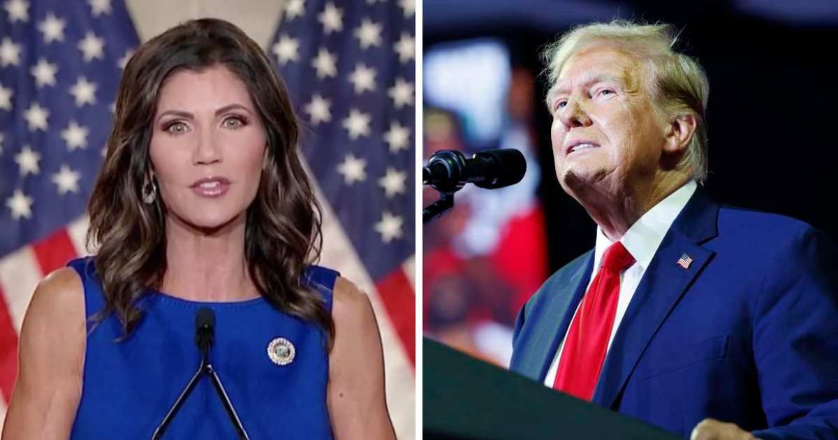 South Dakota Gov Kristi Noem has slim chances to get Donald Trump's running mate ticket (Getty Images, Anna Moneymaker/Getty Images)