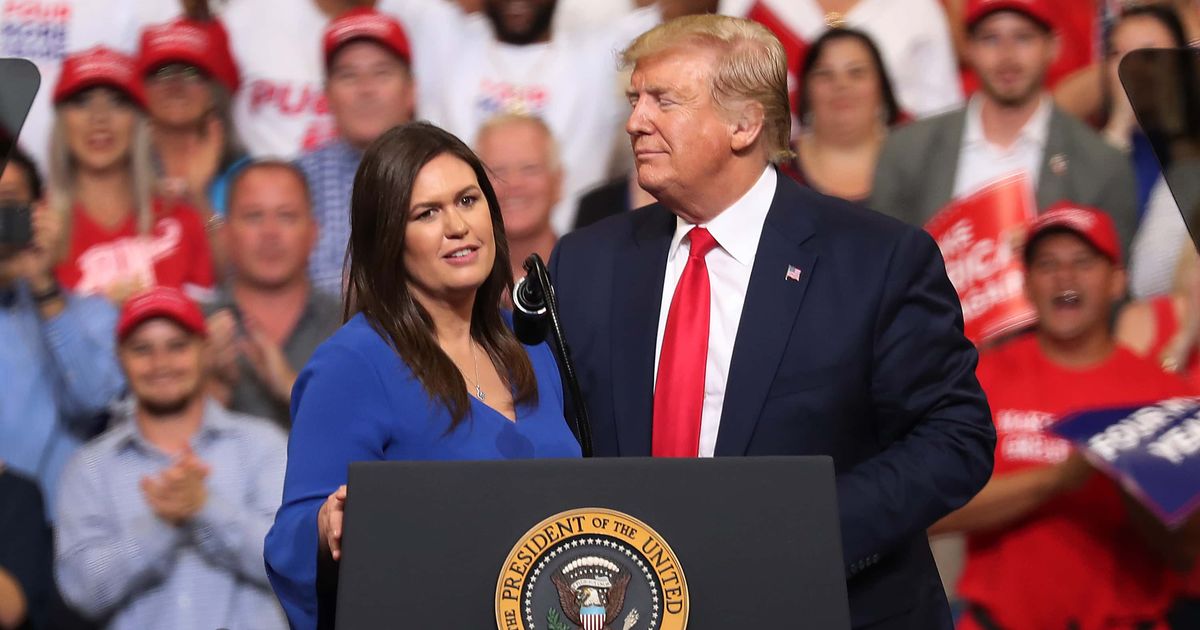Sarah Sanders served as the White House press secretary during Donald Trump's presidency (Getty Images)