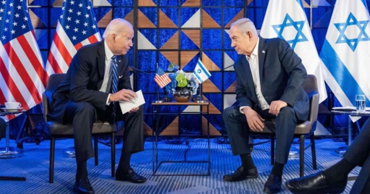 Officials are worried that Benjamin Netanyahu may be critical of Joe Biden during his upcoming visit to the United States (@POTUS/X)