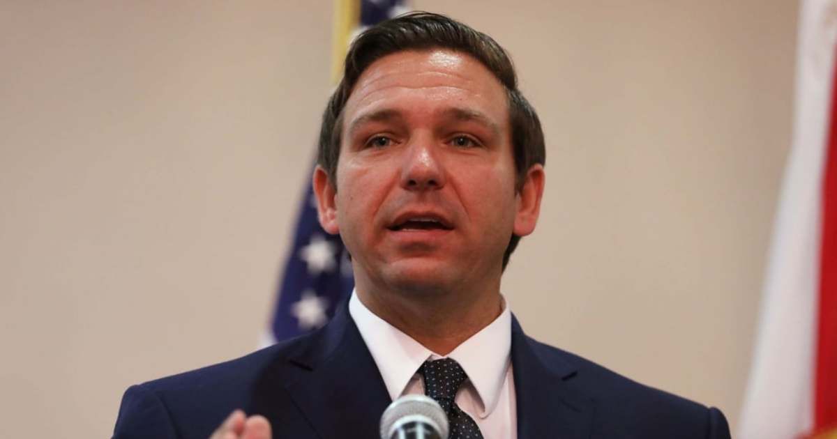 Gov Ron DeSantis' enacted a law last year that apparently reduced the Medicaid spending for undocumented immigrants in Florida (Getty Images)