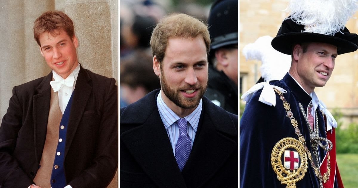 Prince William has undergone a significant style transformation since his Eton days (Anwar Hussein/WireImage, princeandprincessofwales/Instagram)