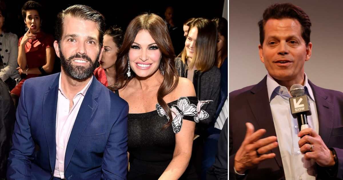 Donald Trump Jr's fiancee Kimberly Guilfoyle was romantically linked to Anthony Scaramucci in 2017 (Getty Images)