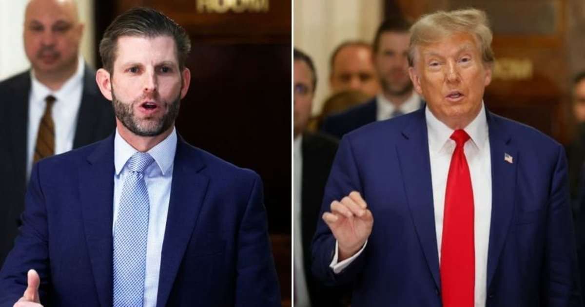 Eric Trump spoke about his father Donald Trump's legal issues on Fox News (Getty Images)