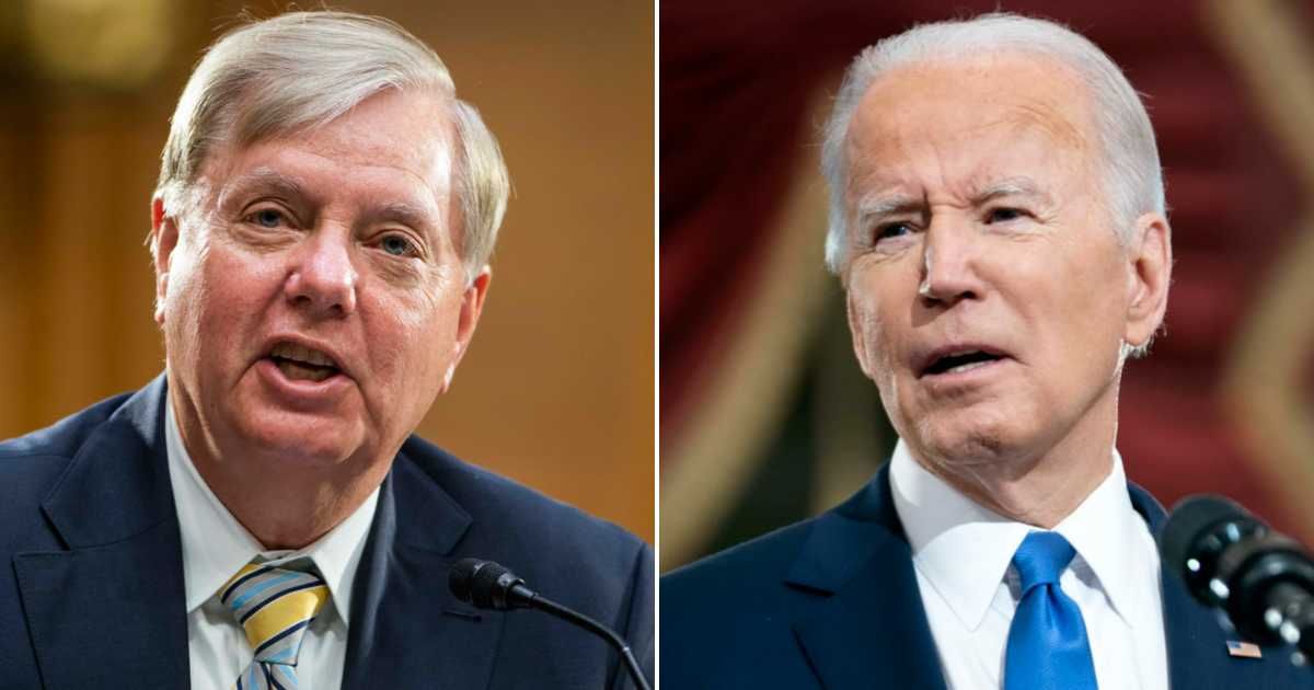 Republican South Carolina Senator Lindsey Graham has advised President Joe Biden to 'pray' for presidential immunity (Getty Images)