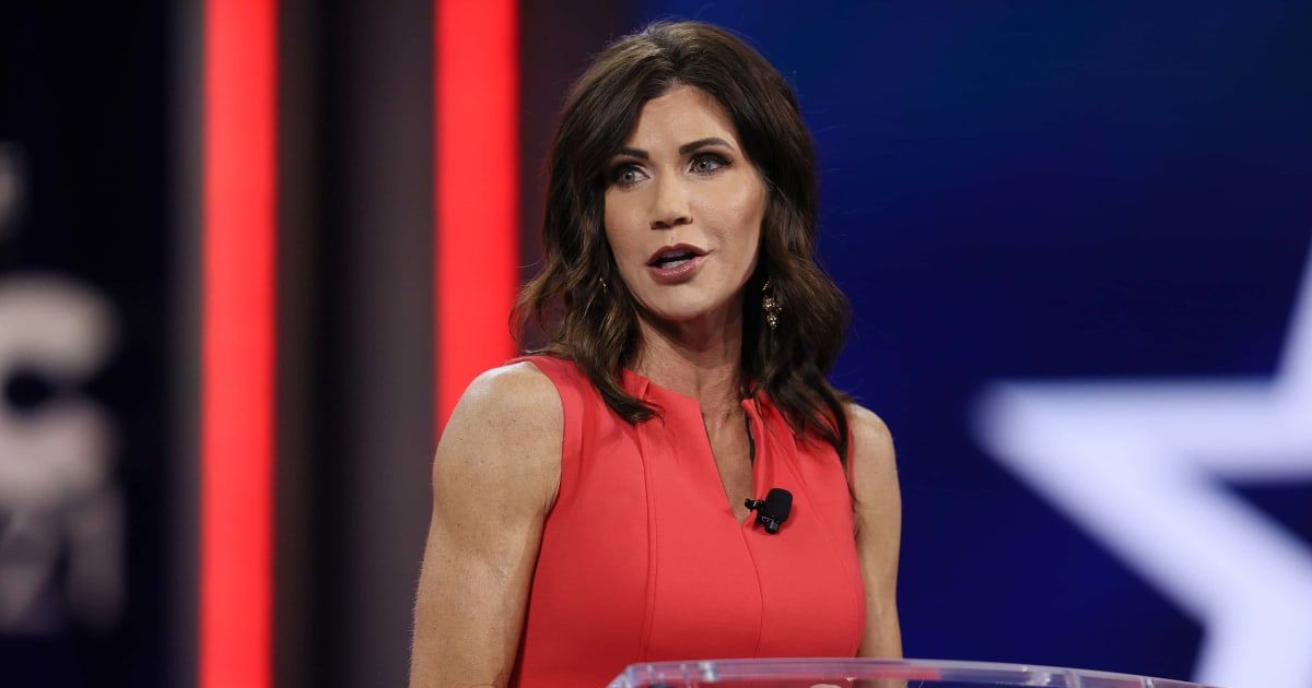 South Dakota Governor Kristi Noem said those facing January 6 charges should be evaluated for pardons on a case-by-case basis (Getty Images)