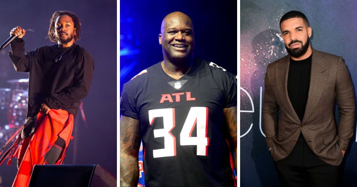 Shaq posted a photoshopped bikini-clad picture of Drake (Getty Images)
