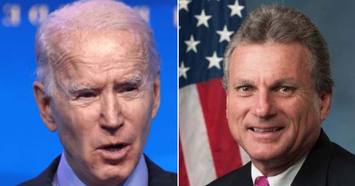Earl 'Buddy' Carter has urged Joe Biden to undergo cognitive text suggesting he has a fragile mental state (Getty Images, X/@RepBuddycarter) 