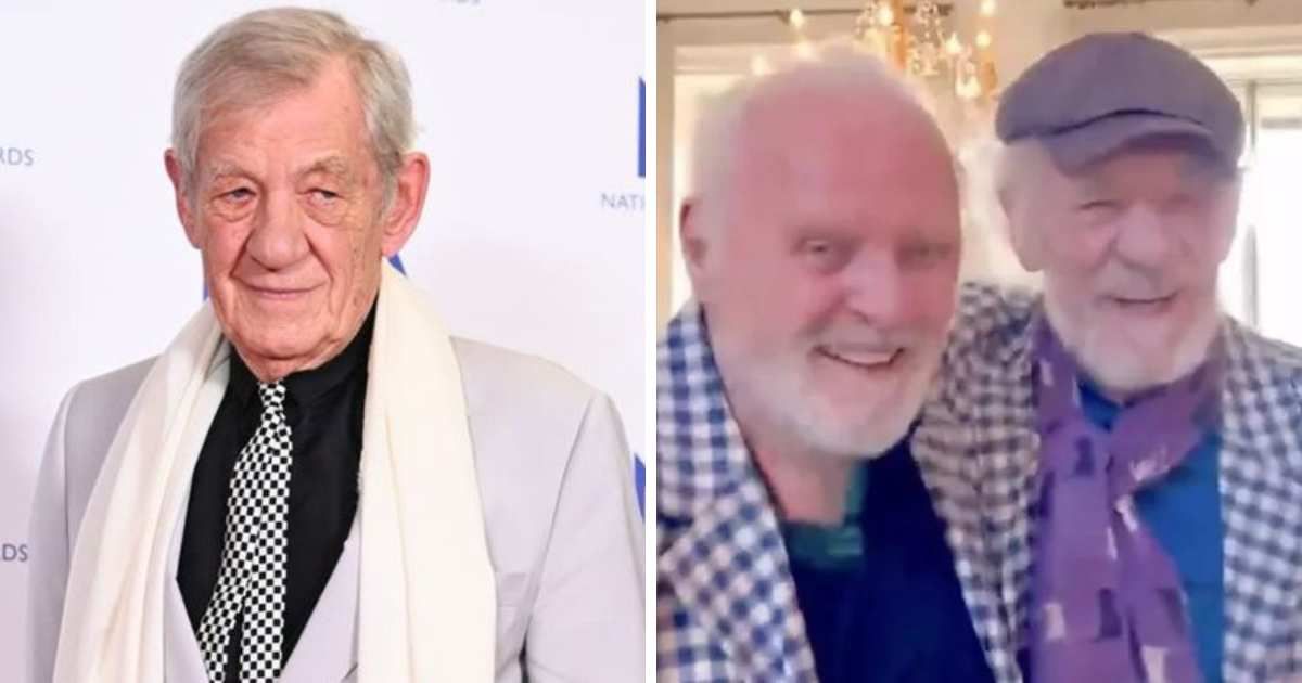 Anthony Hopkins and Ian McKellen were seen dancing together on 'Dance Me to the End of Love' by Leonard Cohen (Getty Images, @anthonyhopkins/Instagram)